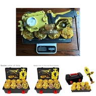 Beyblade Golden 8pcs Set Gyro Burst With Launcher Portable Storage Kids Gift Box