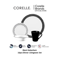 Corelle Dinnerware 16pc Set - Black Denham