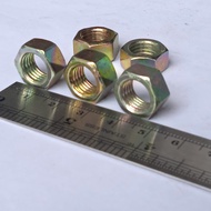 M10 YELLOW NUT KEY 14 HEX NUT 10MM YELLOW NUT ZINK M10 PITCH DRAT 1.25 HEX NUT M10 YELLOW NUT HOLE D