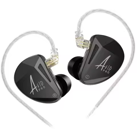 KZ AS10 PRO 5BA in-Ear Earphones HiFi Bass Stereo Monitor Earbuds Headphone with Silver-plated Detac