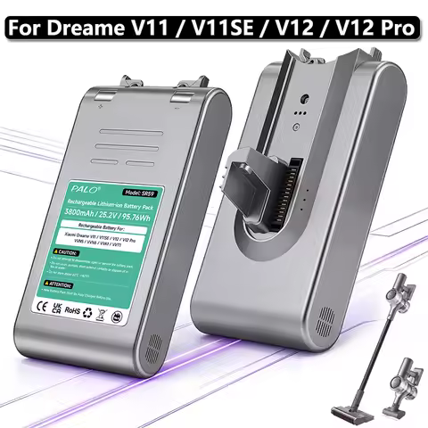 For Dreame V11 Handheld Vacuum Cleaner Battery 25.2V 3800mAh Li-ion Replacement Battery For Xiaomi D