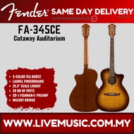 Fender FA-345CE Auditorium Acoustic-Electric Guitar - Tea Burst (FA345CE/FA 345CE)