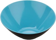 GET B-789-BL/BK Angled / Cascading Bowl, 1.1 Quart, Blue / Black