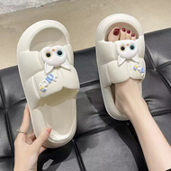 Inaso Taeyong Sandal Jelly Slip On Pita Kucing Sendal Elastis Empuk Sandal Rumah Kamar Mandi Anti Sl