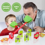 Frog Mouth Sticking Out Tongue Blowing Children's Toy Game Lizard Game Parent-child Board T9o1