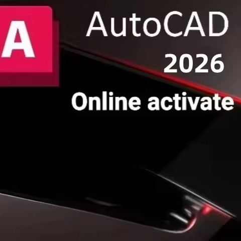 AutoCAD Software 2026 Edition Online Activation Digital License for Windows or Mac