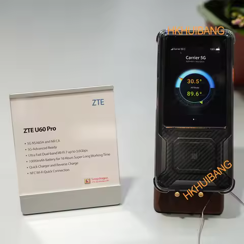 New ZTE U60 Pro MU5250 5G Pocket WiFi Router 5G-A Qualcomm SDX75 WiFi 7 BE3600 Mobiel Hotspot Unlock
