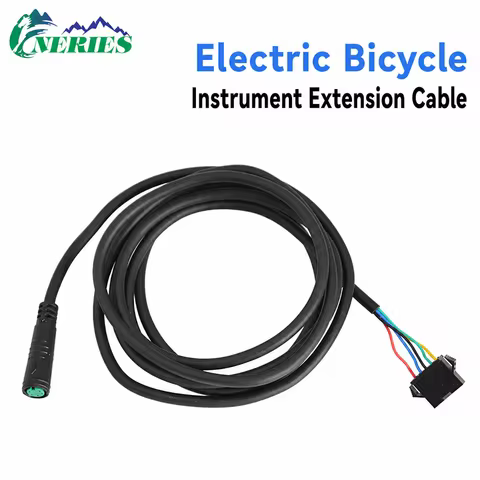 170CM 5-Pin E-Bike Display Extension Wire Waterproof to SM Adapter Cable for Speed Controller Meter