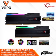 G.SKILL GSKILL TRIDENT Z5 RGB DDR5-5600/CL40-40-40-89/1.25V/96GB(2x48GB)/IntelXMP3.0 Support/Limited Lifetime Wty PC RAM