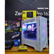 FULLSET ASSEMBLY PC i7 14700K RTX 4060 Ti, RAM 32GB DDR5, SSD 1TB NVME, INCLUDE MONITOR LG 27UP850N