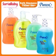 Pureen Mild & Tear-Free Baby Head to Toe Wash / Baby Bath/ 2in 1 Shampoo 750ml Sabun Mandi Bayi 1PC