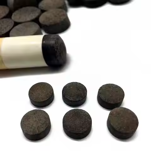 5PCS 13MM High Hardness Cowhide Pool Cue Leather Tips For Black Eight Cue Nine Cue Billiard Accessor