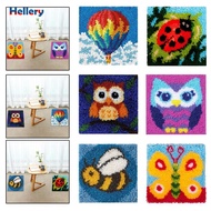 [Hellery] Latch Hook Crochet Yarn , diy work Crocheting Rug Yarn Cushion Embroidery Carpet Sets, 11.