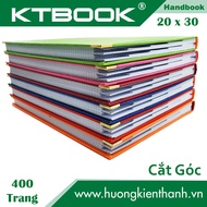 SỔ BÌA DA CAO CẤP HANDBOOK LỚN 400 TRANG SIZE A4 CẮT GÓC