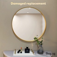 LHSG Round Bathroom Mirror Toilet Mirror Wall Mirror  Round Mirror Golden Round Toilet Mirror