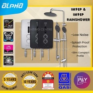 ALPHA WATER HEATER IM9i/9EP/9E DC/AC PUMP PLUS RAINSHOWER/HANDSHOWER