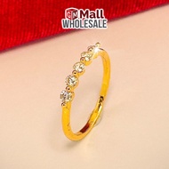Cincin 5s Wanita Emas Bangkok Emas Korea GM Mall Ring Women Fashion 24K Gold Plated Jewellery