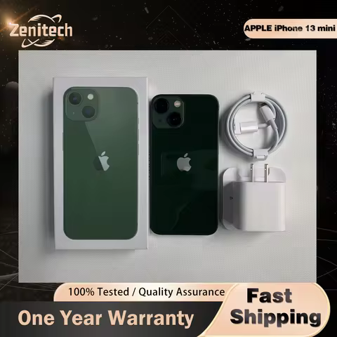 Original Apple iPhone 13 mini 13mini NFC Face ID 4GB RAM 128/256/512GB ROM 5.4'' OLED A15 Bionic Hex