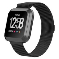 全城熱賣 - 適用於 Fitbit Versa 2 / Fitbit Versa / Fitbit Versa Lite 米蘭尼斯手錶錶帶, 大碼: 2.3x25.8cm（黑色）