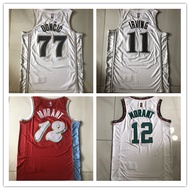 Full Embroidery Jersey 2025 Season Basketball Jersey City Edition Jersey Irving Doncic Curry Morant