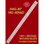 MAG MG-40N6D MG 40N6D LED TV BACKLIGHT LAMPU