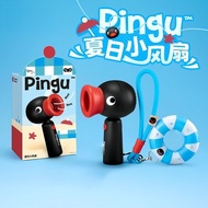 Pingu Small Fan Handheld portable dormitory neck-hanging electric fan Small Mini Student Desktop Sum