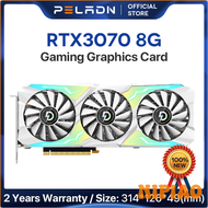 [NIPIAO] PELADN RTX 3070 8G GDDR6การ์ดจอ GPU NVIDIA คอมพิวเตอร์พีซี PCI Express X16 4.0 RGB การ์ดวิด