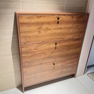 [48H Shipping] Solid Wood Shoe Cabinet cm Minimalist Storage Cabinet Ultra-Narrow Shoe Rack Entryway