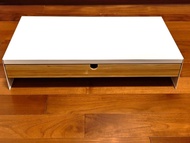 白色IKEA ELLOVEN 電腦屏幕增高架連抽屜