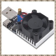 [zv0lma8i] DC 3.7-20V 3A 25W Load Tester Electronic Test Resistor Module USB&Type C Interface Adjust