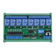 8 Ch RS485 Relay Board Modbus RTU UART Remote Control Switch DIN35 Rail Box for PLC Automation Control