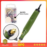 DCTOOLS Mini Grinder Listrik Electric Grindstone 18000 RPM - S024-18 V Original 99 Square