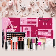 POPFEEL 24 Day Holiday Glow Advent Calendar, Complete Makeup Set With Skincare, Brushes & Cosmetics,