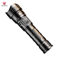 Portable Flashlight Digital Display Outdoor Work Light Telescopic Zoom Flashlight Zoom Flashlight