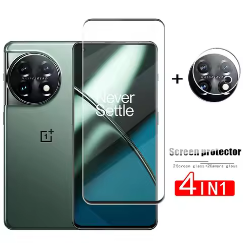 2Pcs Cover Glass For Oneplus 11 Tempered Glass Oneplus 11 Screen Protector Protective Phone Lens Fil