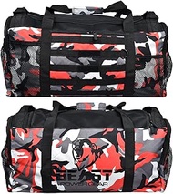 Beast Power Gear Gym Duffle Bag- Workout, Boxing, MMA, Sports Bag with Shoes Compartment and Adjusta