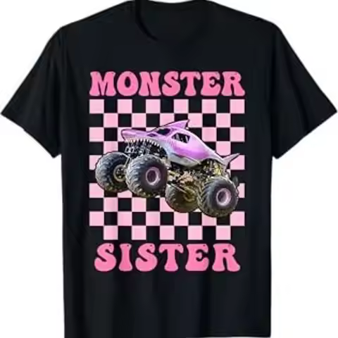 Monster Truck Sister Are My Jam Lovers T Shirt