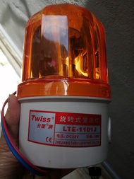 Đèn chớp cảnh báo có còi màu đỏ 220vol-24v-12v công trường giao thông nguy hiểm - Lte-1101J