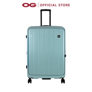 AMERICAN FLYER 28" Polycarbonte 4 Double Wheels Expandable Trolley Case - Light Blue