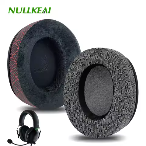 Nullkeai Replacement Ear Cushion for Razer BlackShark V2 X, V2 Pro, Stereo, Kaira Pro Headphone Earp