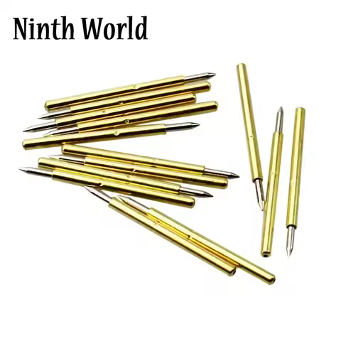 50 Pcs High-Quality PL75-B1 0.7mm Precision Tip 16mm Spring-Loaded Test Probes Pin for PCB Circuit B
