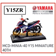 Diecast Miniature Yamaha Y15 Y15ZR YSUKU 100% HLY Original Yamaha 40th Year Anniversary Edition Ulan