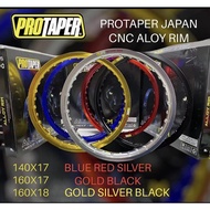 PROTAPER JAPAN CNC ALLOY RIM 160*18 black silver gold