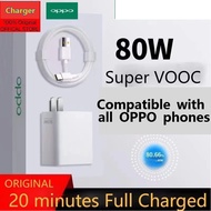 100% Original Super VOOC  OPPO super fast charger 80w  for OPPO  REALME type c charger