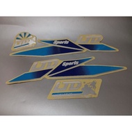 STICKER LTD SPORT BIRU HELMET LTD SPORT STICKER BLUE SET