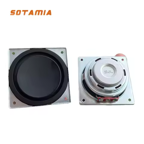 SOTAMIA 2PCS 2.5 Inch Subwoofer 6 Ohm 15 Watt Aluminum Disc Neodymium Magnetic Long-stroke Bluetooth
