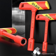 LAOA VDE T-shape Socket Wrench CR-V 4-14mm Hex Key 58HRC Insulated Hexagon Screwdriver Socket XV7B