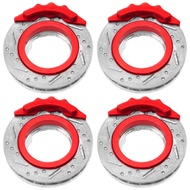 4Pcs ShareGoo RC Brake Disc,Metal Wheel Rim Hex Hub Brake Disc Decoration Compatible with Wltoys K96