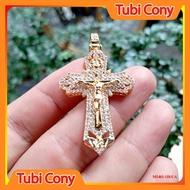 Lithium stone cross pendant M1561-118-UA