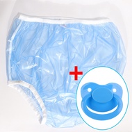 🔥[SPECIAL OFFER]🔥ABDL adult diapers onesize blue incontinence panties PVC reusable Ddlg adult baby pants diaper plastic